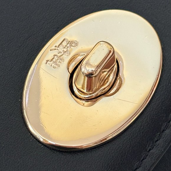 Coach Black Smooth Leather Crossbody - Picture 6 of 6